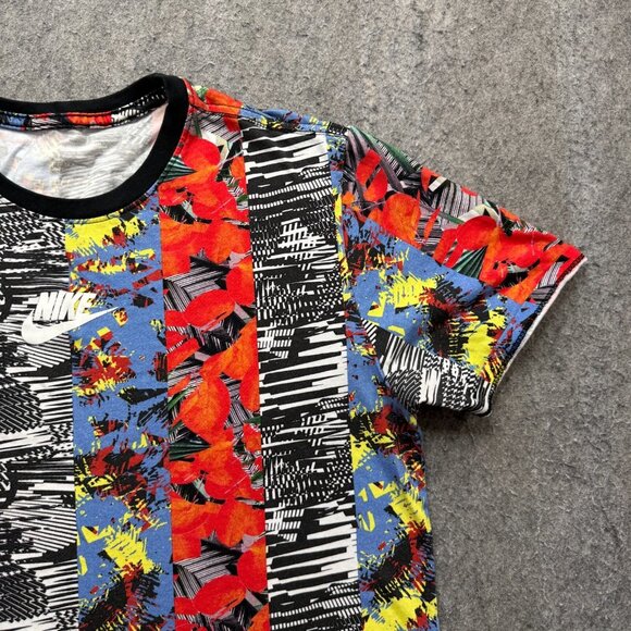 Nike Sportswear Miami Inspired T-Shirt Men L Bv4943-010 Multicolor All Over AOP - Picture 3 of 13